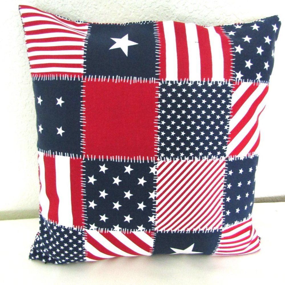 Patio Pillow Case Sofa Throw Cushion Cover 4th Of July Pillow case